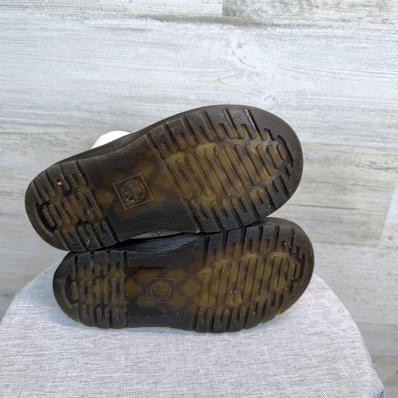 Dr. Martens Toddler 1460 Zavala T White Leather Boots US 10 Side Zip - Picture 8 of 9